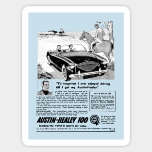 AUSTIN HEALEY 100 - advert Magnet